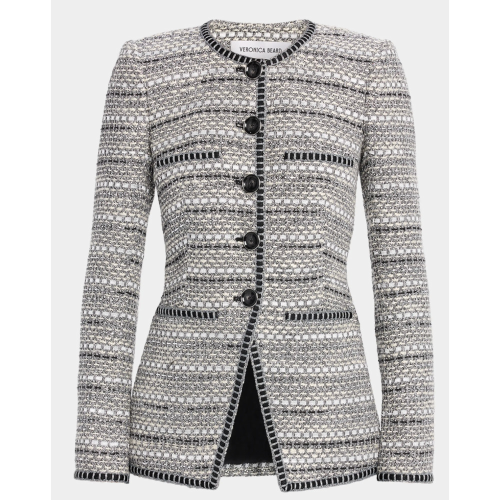 Veronica Beard Alessia Tailored Tweed Jacket 6
